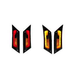 Knipperlichtset Achterzijde Power1 Matrix Tube LED Smoke | Piaggio Zip 2000