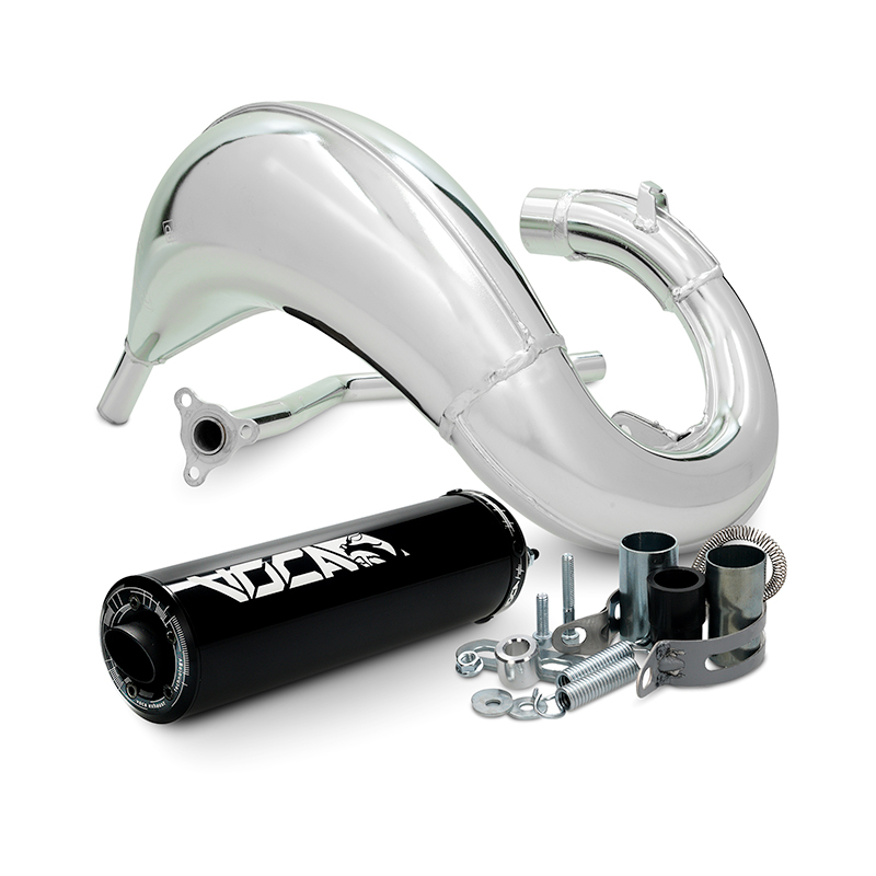 Uitlaat Voca 50/70 Chromed Cross Zwart Rieju MRT