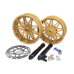 Velgenset Zip Goud Oversize Fast-Arrow (Incl. montagematerialen + verlengde vorkpoten)