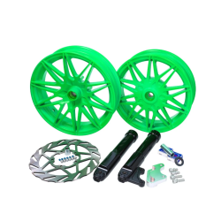 Velgenset Zip Groen Oversize Fast-Arrow (Incl. montagematerialen + verlengde vorkpoten)