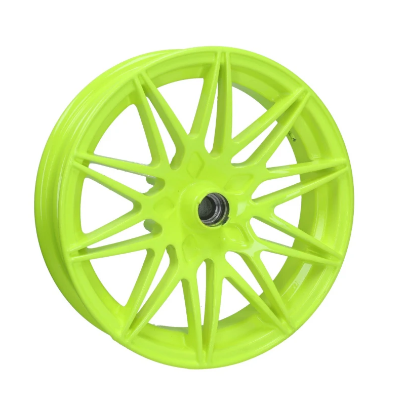 Velgenset Zip Fluo Geel Oversize Fast-Arrow (Incl. montagematerialen + verlengde vorkpoten)