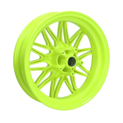 Velgenset Zip Fluo Geel Oversize Fast-Arrow (Incl. montagematerialen + verlengde vorkpoten)
