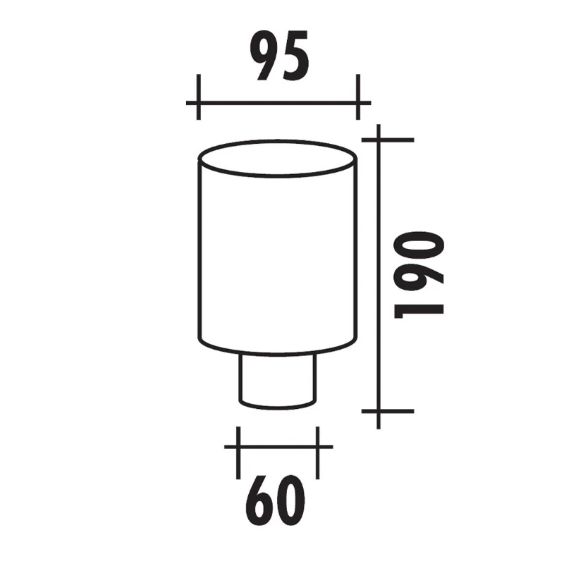 Polini Luchtfilter CP Evolution 60mm Recht
