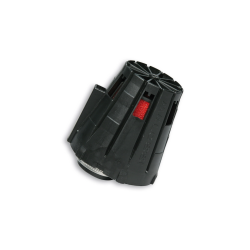 Malossi Luchtfilter E5 Recht 38mm – Rood Foam Filter met Zwarte Cover