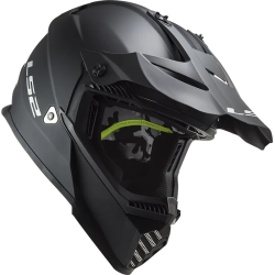 LS2 Fast II Solid MX708 Crosshelm – Mat Zwart