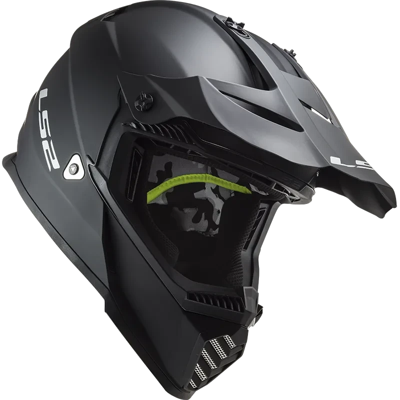 LS2 Fast II Solid MX708 Crosshelm – Mat Zwart