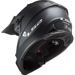 LS2 Fast II Solid MX708 Crosshelm – Mat Zwart