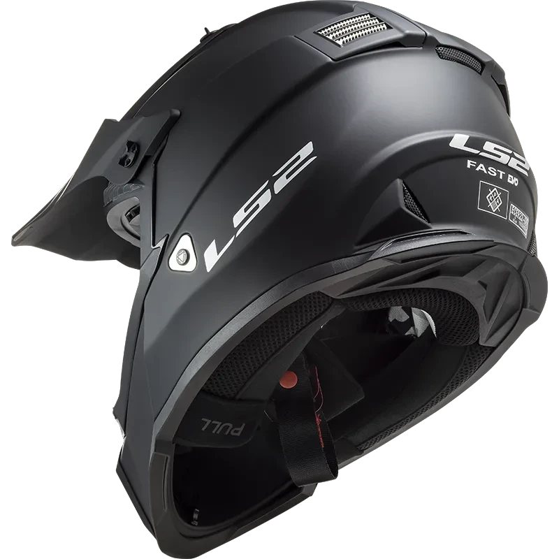 LS2 Fast II Solid MX708 Crosshelm – Mat Zwart