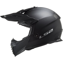 LS2 Fast II Solid MX708 Crosshelm – Mat Zwart