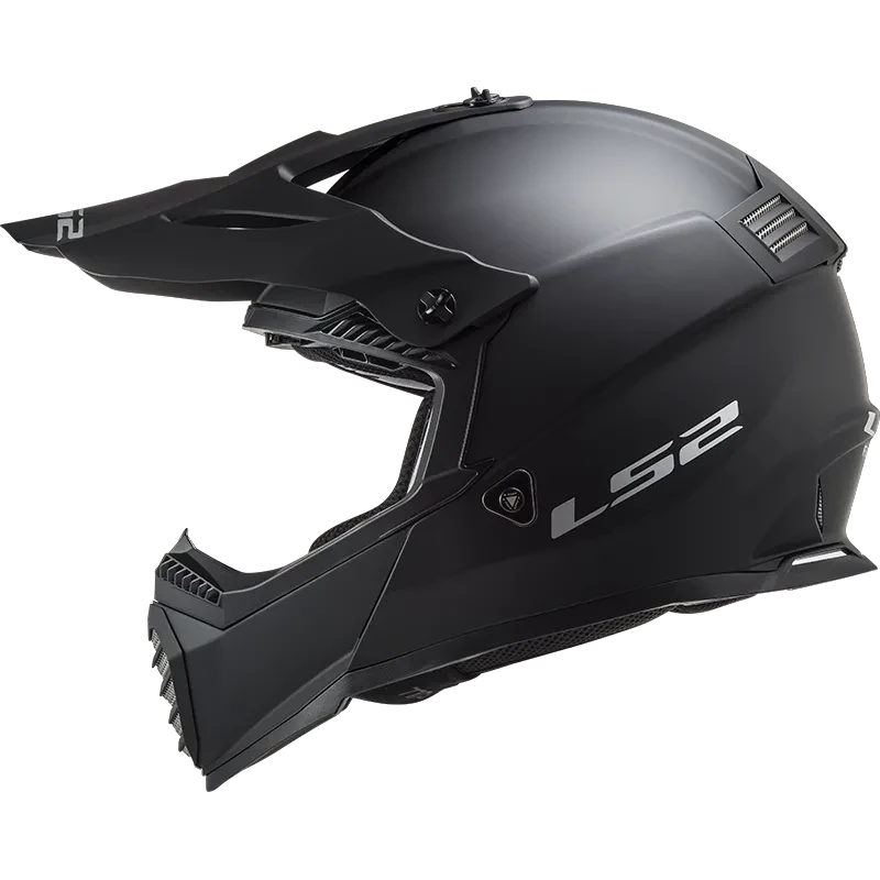 LS2 Fast II Solid MX708 Crosshelm – Mat Zwart