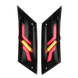 Power1 LED Knipperlichtset Achter SP‑1 Matrix – Piaggio Zip 2000 Smoke met Weglopend Effect