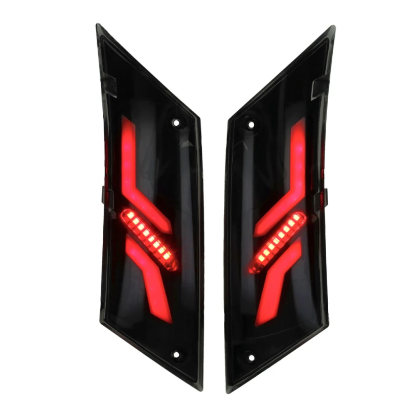 Power1 LED Knipperlichtset Achter SP‑1 Matrix – Piaggio Zip 2000 Smoke met Weglopend Effect