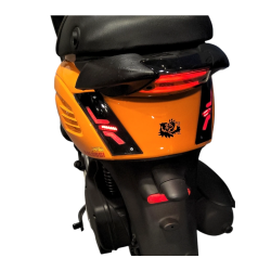Power1 LED Knipperlichtset Achter SP‑1 Matrix – Piaggio Zip 2000 Smoke met Weglopend Effect