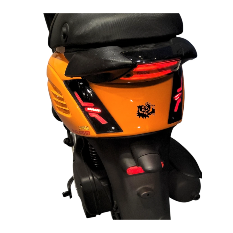 Power1 LED Knipperlichtset Achter SP‑1 Matrix – Piaggio Zip 2000 Smoke met Weglopend Effect