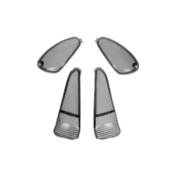Knipperlichtglas Set Voor Gilera Runner – Carbon Look (Tot 2005)