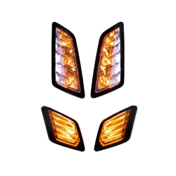 Power1 LED Knipperlichtset Voor + Achter Vespa GTS / GTV vanaf 2023 – Smoke Keyless E‑keur