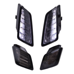 Power1 LED Knipperlichtset Voor + Achter Vespa GTS / GTV vanaf 2023 – Smoke Keyless E‑keur