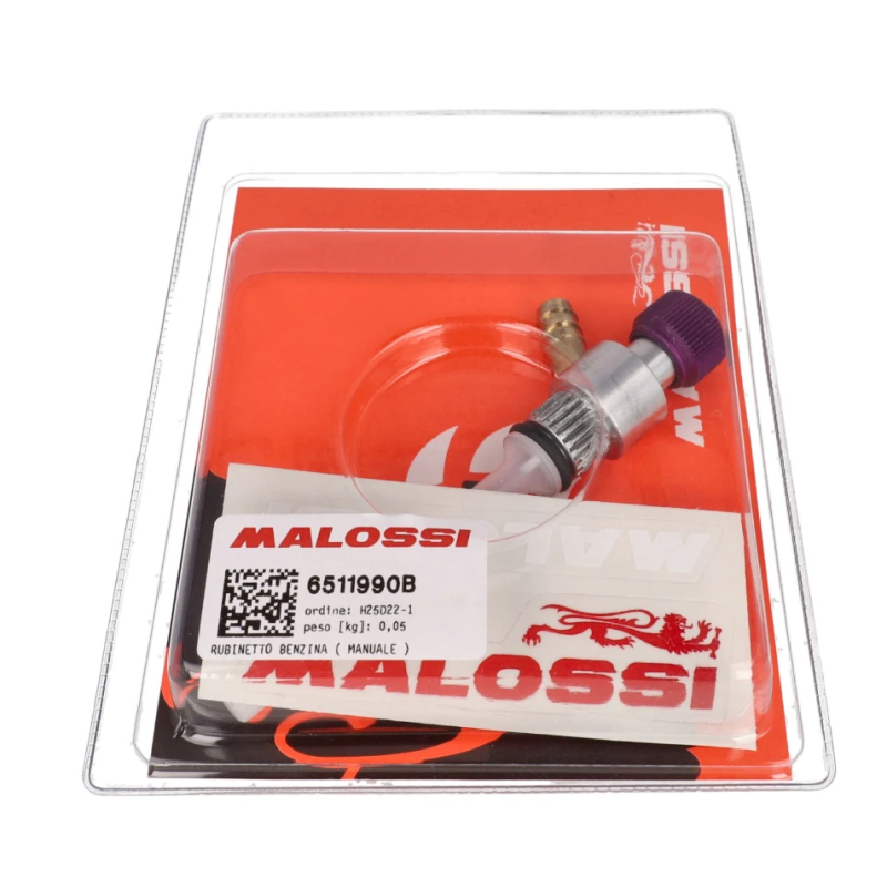 Malossi Benzinekraan met Draaiknop – Universeel 15mm voor 2-Takt Scooters
