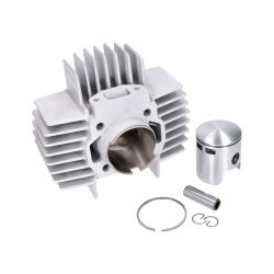 Cilinder Puch Maxi 70cc 45mm 6 Poorts DMP Aluminium/Nicasil