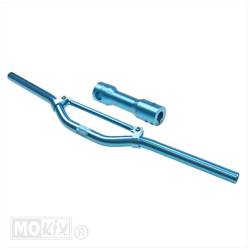 Sportstuur+Klem Blauw Yamaha Aerox / Beta Ark / Malaguti F12