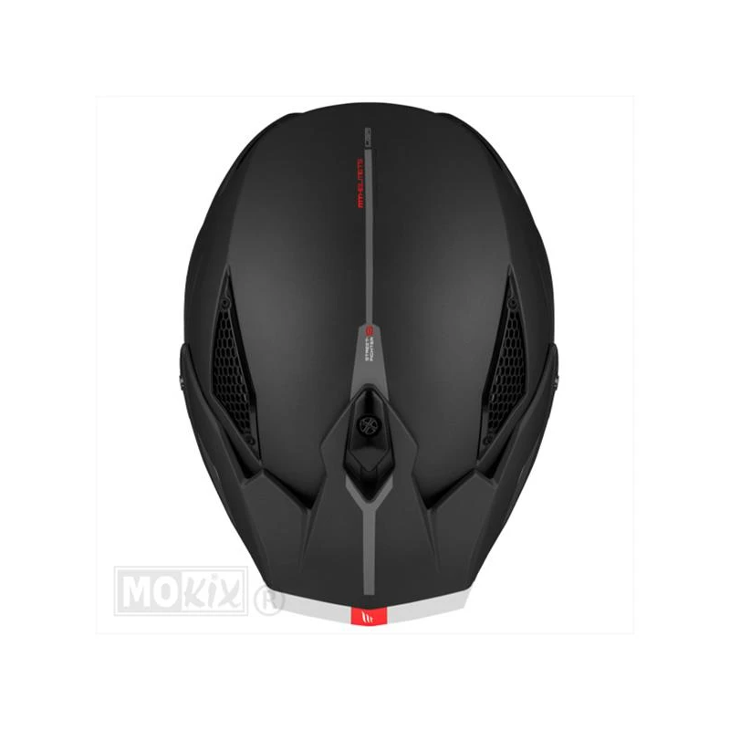 Helm MT Streetfighter Stripe SV Mat Zwart