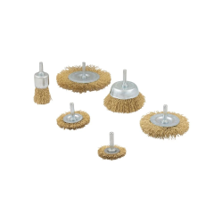 Staalborstelset met stift 6 Delig