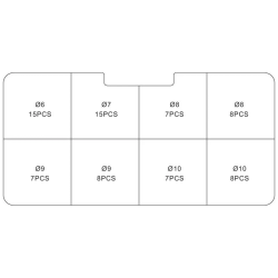 Veerslangklem Assortiment 75-Delig
