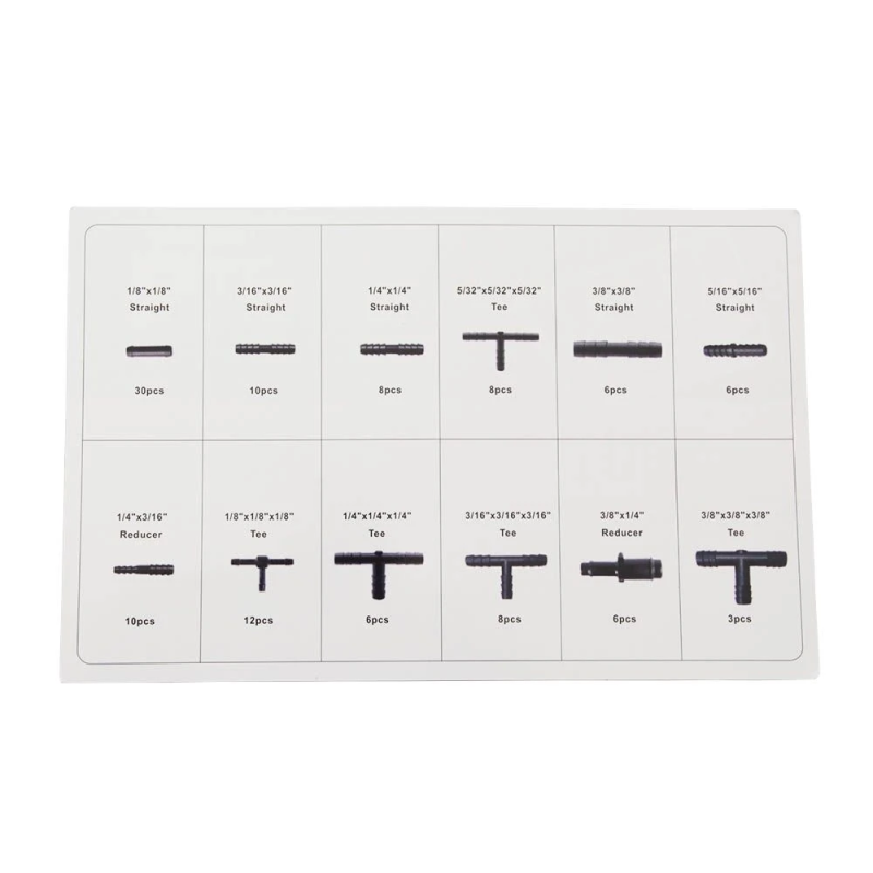 Benzine / Vacuum T-Stuk Assortiment 113-Delig