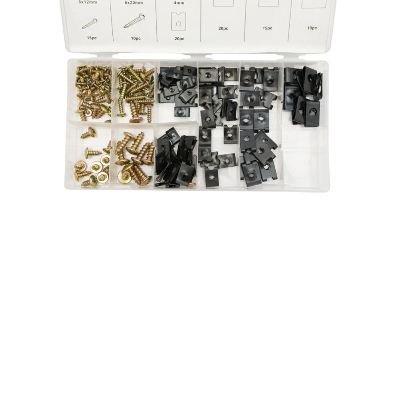 Plaatmoer / Schroef assortiment 170-Delig