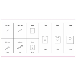 Plaatmoer / Schroef assortiment 170-Delig