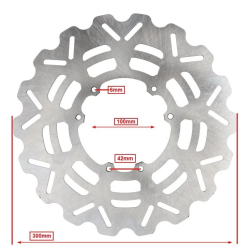 Remschijf Voor Derbi Senda DRD Racing 300mm 6-Gaats Wave RVS A-Kwaliteit