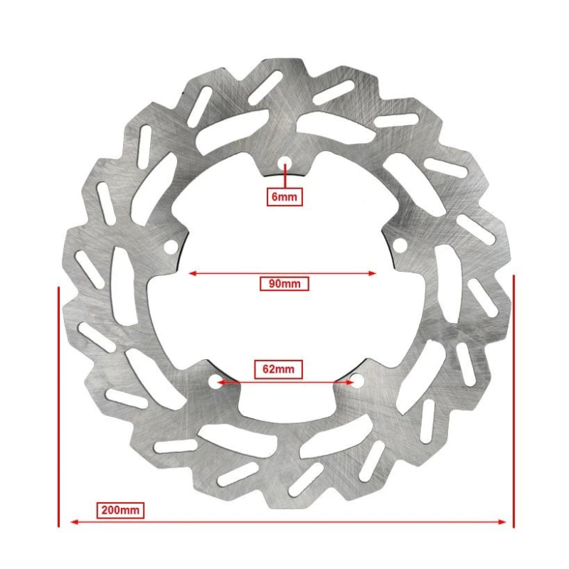 Remschijf Voor Piaggio Zip SP / Vespa Primavera / Sprint 200mm 5-Gaats Wave RVS A-Kwaliteit