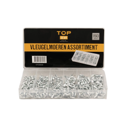 Vleugelmoer Assortiment M5 t/m M8 150-Delig