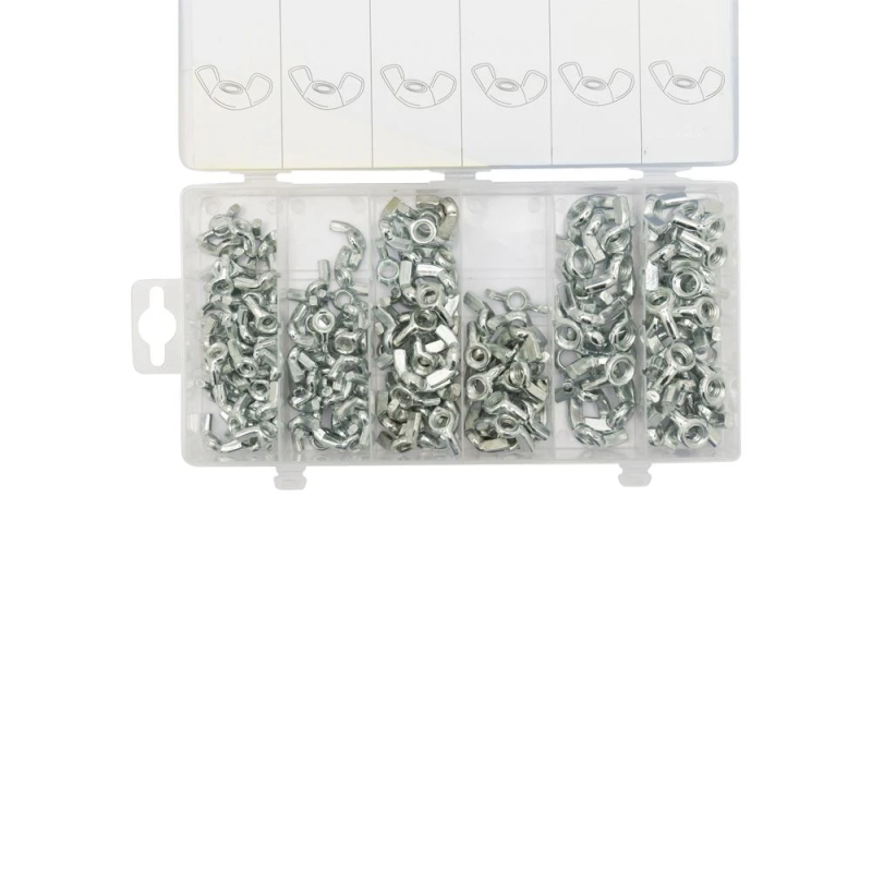 Vleugelmoer Assortiment M5 t/m M8 150-Delig