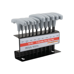 Inbussleutelset T-Handle in Houder 10-Delig