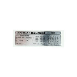 Informatiesticker Frame Honda MB