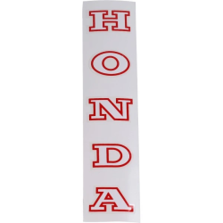 Sticker Voorvork Honda Wit / Rood Per Stuk