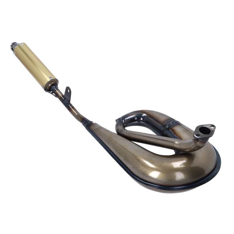 Uitlaat Tecno Circuit Blank / Goud Tomos A35