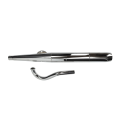 Uitlaat Puch Maxi / E50 RS Sigaar Chroom 28mm (Jamarcol 6.3)