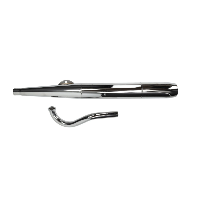 Uitlaat Puch Maxi / E50 RS Sigaar Chroom 28mm (Jamarcol 6.3)