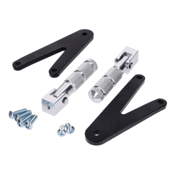 Voetsteunset Beta RR Zwart / Aluminium Met Bevestiging