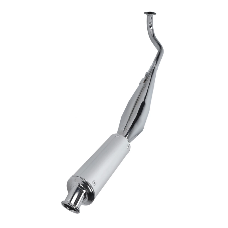 Uitlaat Tomos A3 / A35 Tecno Bullet Chroom met Aluminium Demper 28mm