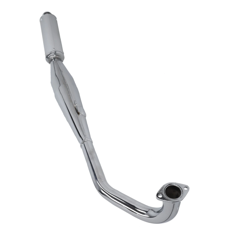 Uitlaat Tomos A3 / A35 Tecno Bullet Chroom met Aluminium Demper 28mm
