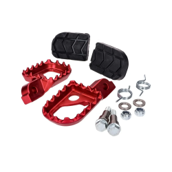 Voetsteunset Beta RR Enduro Rood CNC