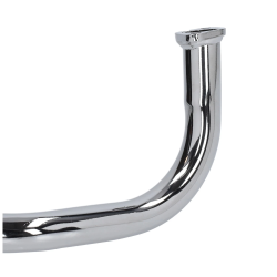 Uitlaat Tomos A35 Tecno Bullet Chroom met Aluminium Demper 28mm Euro2