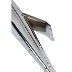 Uitlaat Tomos A35 Tecno Bullet Chroom met Aluminium Demper 28mm Euro2