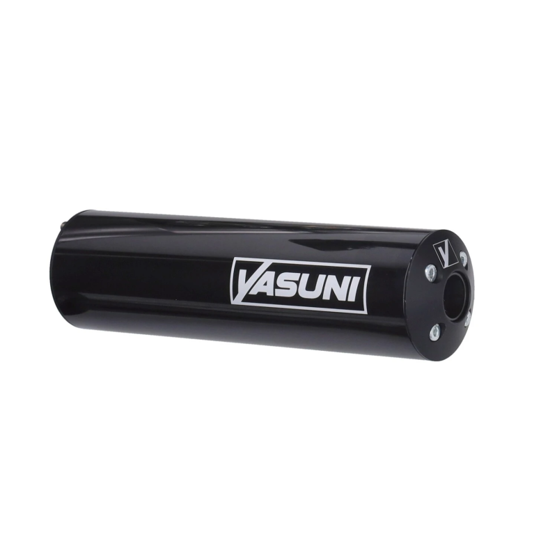 Yasuni Cross ML Max Zwart Uitlaat Bovenlangs Aprilia RX, SX & Derbi Senda 50cc