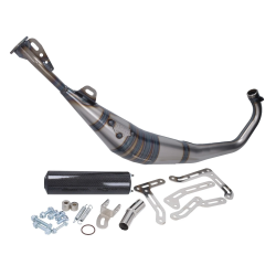 Yasuni R1 Carbon Uitlaat Minarelli AM6 50cc 2-Takt (o.a. Beta RR, Rieju MRT)