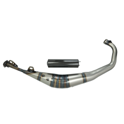 Yasuni R1 Carbon Uitlaat Minarelli AM6 50cc 2-Takt (o.a. Beta RR, Rieju MRT)