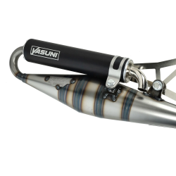 Yasuni Z Uitlaat Zwart Piaggio 50cc 2 Takt | Zip, NRG, Typhoon, Runner